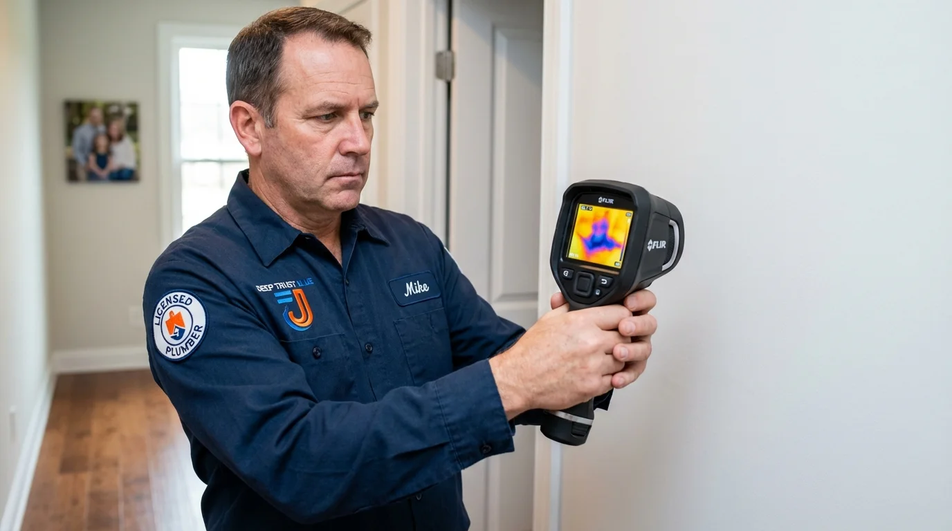 Thermal imaging leak detection by Johns Plumbing LLC in Big Rock